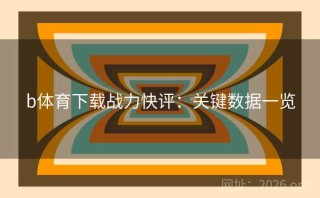 b体育下载战力快评:关键数据一览