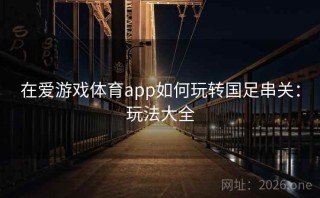 在爱游戏体育app如何玩转国足串关:玩法大全